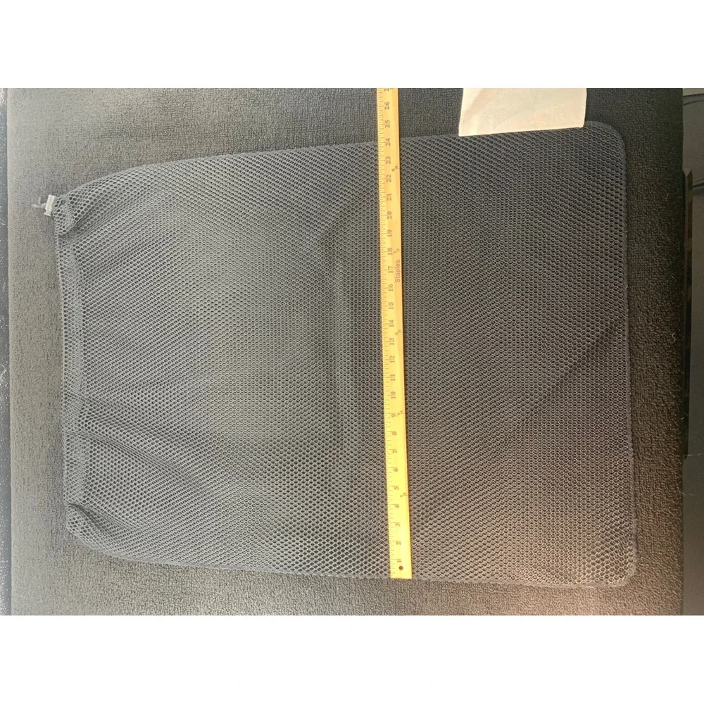 2 Pack Mesh Laundry Bags with Drawstring Black gym‎ gear 24x32 inches